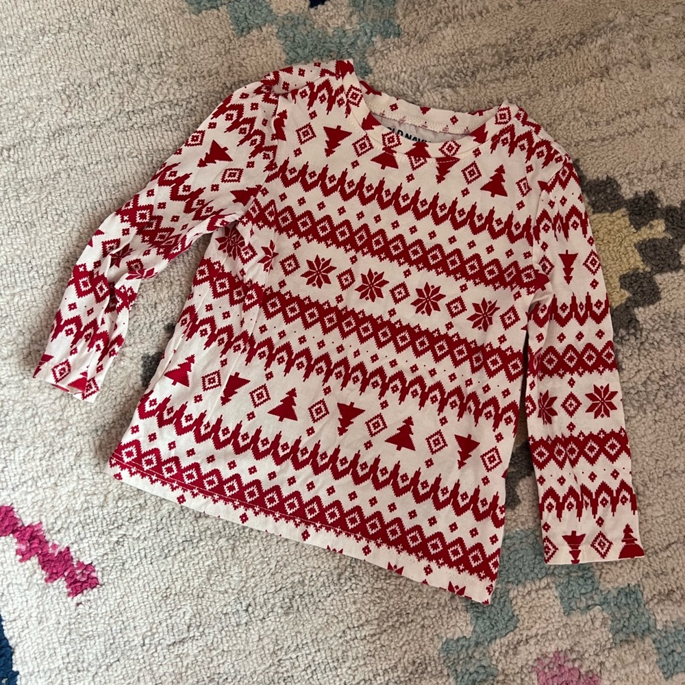 Old Navy Holiday Long Sleeve T-shirt Size 18-24 Months